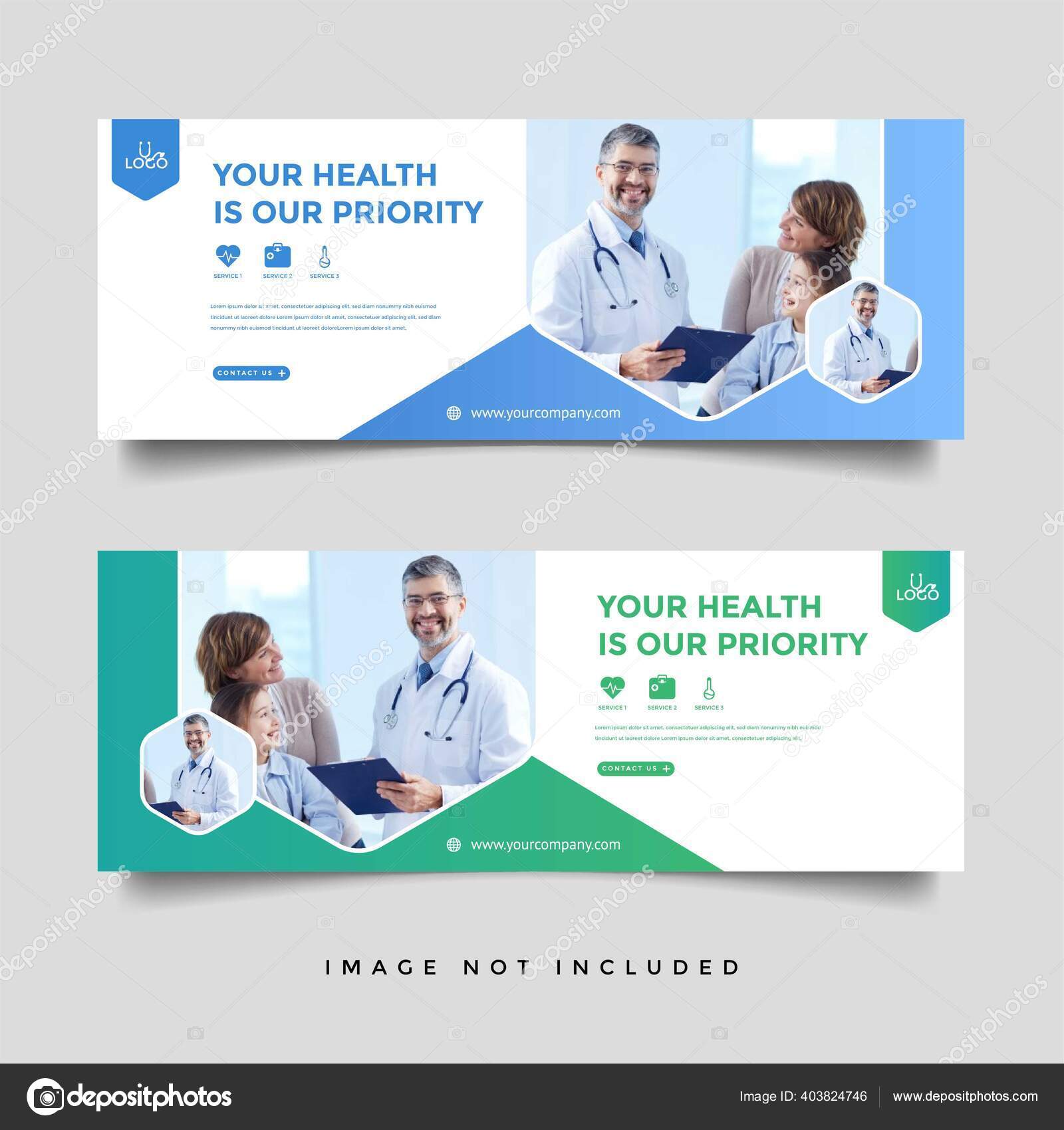 Healthcare Medical Banner Promotion Template Stock Vector Image by Intended For Medical Banner Template