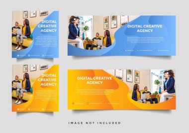 yaratıcı iş sayfası kapak vektör şablonu