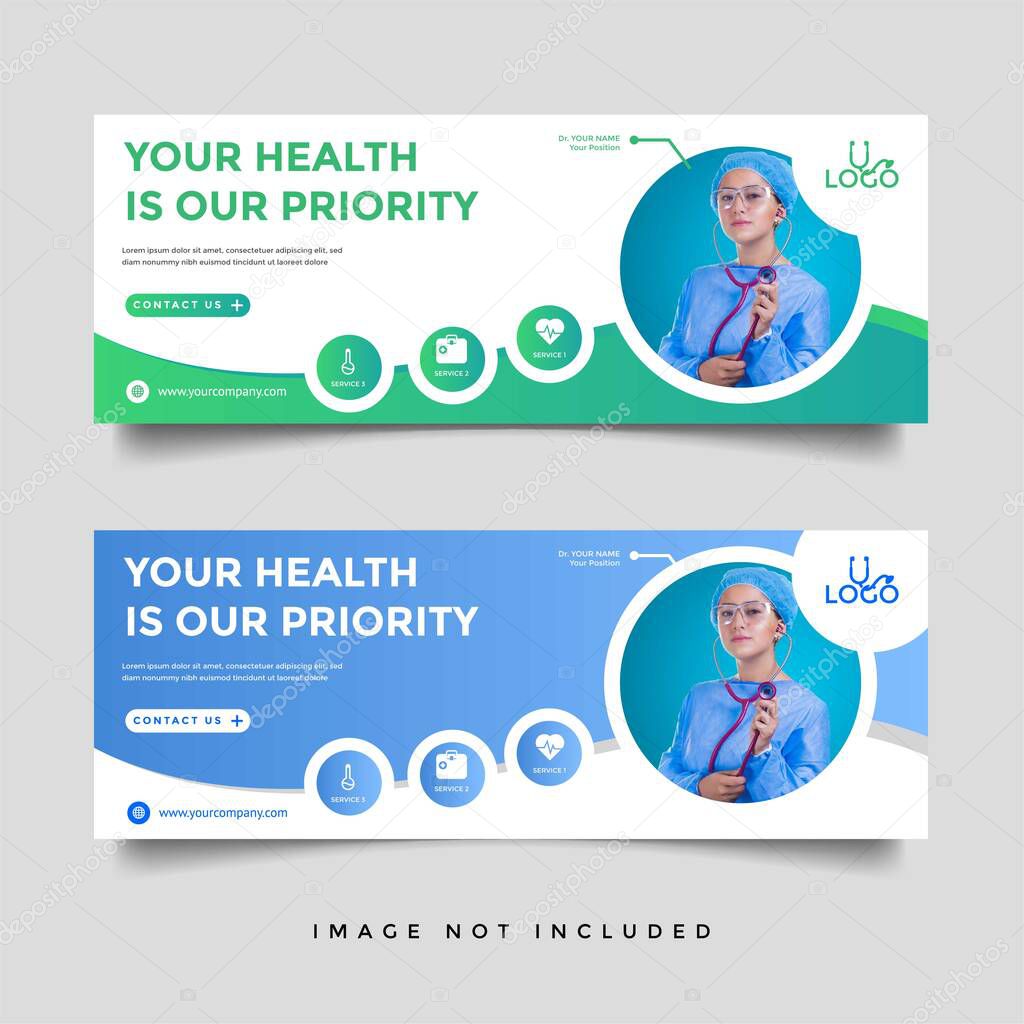 healthcare & medical banner promotion template