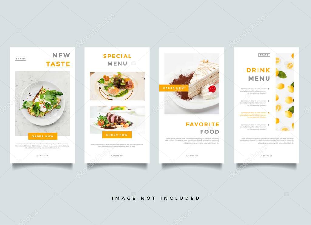 Food and Culinary instagram stories promotion template