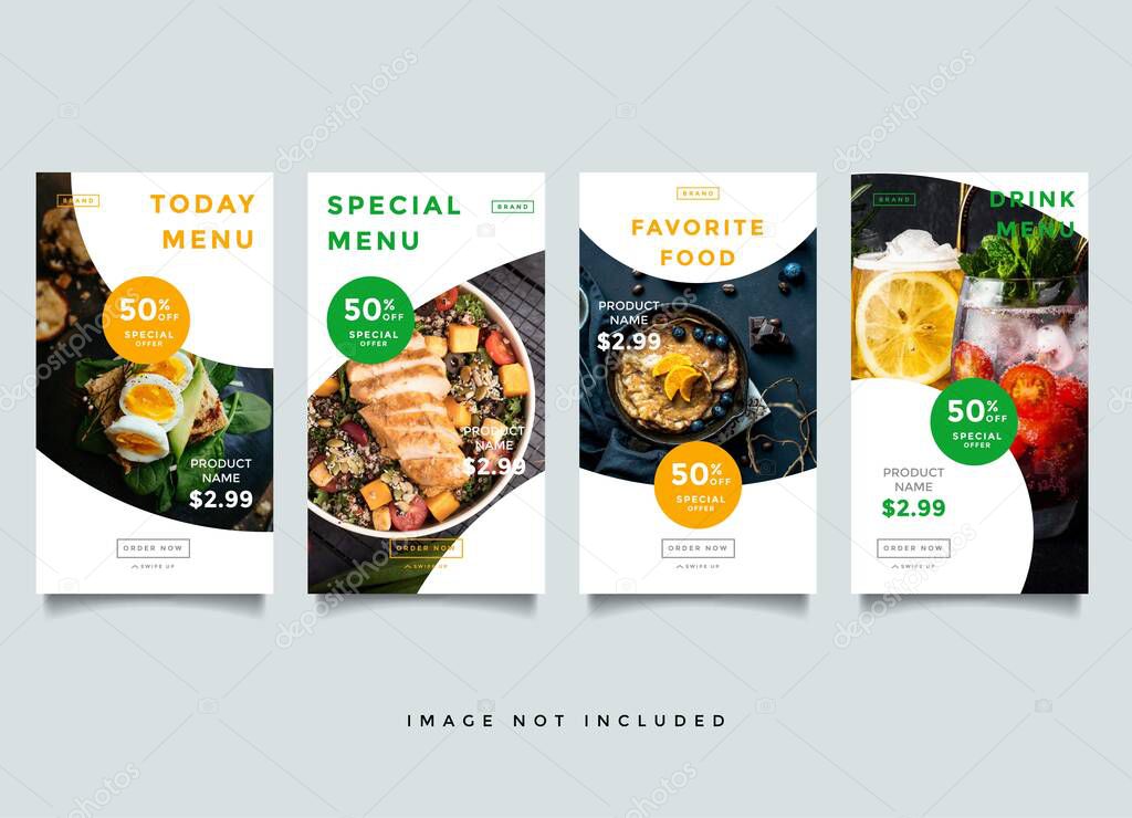 Food and Culinary instagram stories promotion template
