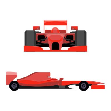 Parlak zemin üzerinde araç hızı izole bolide