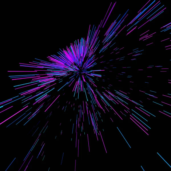 Streszczenie Big Data tła Tapety projektu. Tekstury wzór ruchu z połyskiem kolorowe linie i kostki. Nowoczesne światło błyszczące tło ilustracji. Renderowanie 3D — Zdjęcie stockowe