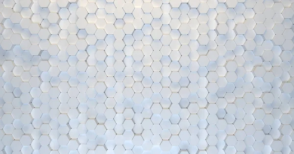 Fondo hexagonal tecnológico abstracto. renderizado 3d. Patrón geométrico. Elemento de diseño gráfico para papel pintado. Plantilla de tarjeta de visita moderna — Foto de Stock