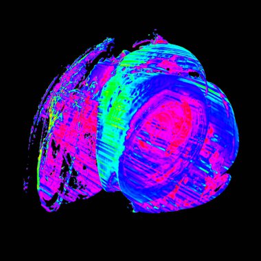 3D soyut arka plan render. Tasarım için canlı canlı sıçrama şekli. Gelecek poster için geometrik grafik renk sanat fraktal doku. Yaratıcı Illustration