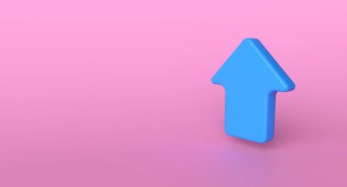 Arrow işi ve başarı kavramı arka planda. Başarı soyut illüstrasyondur. 3 Boyutlu Hazırlama