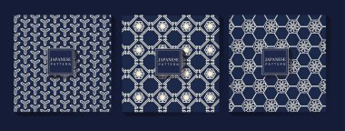 Japon mavi model arka plan