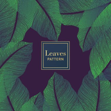 Yeşil yapraklar desen arkaplanı