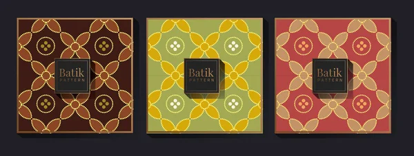 Batik Tecido Padrão Fundo — Vetor de Stock