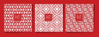 Kırmızı ve beyaz arka plan deseni