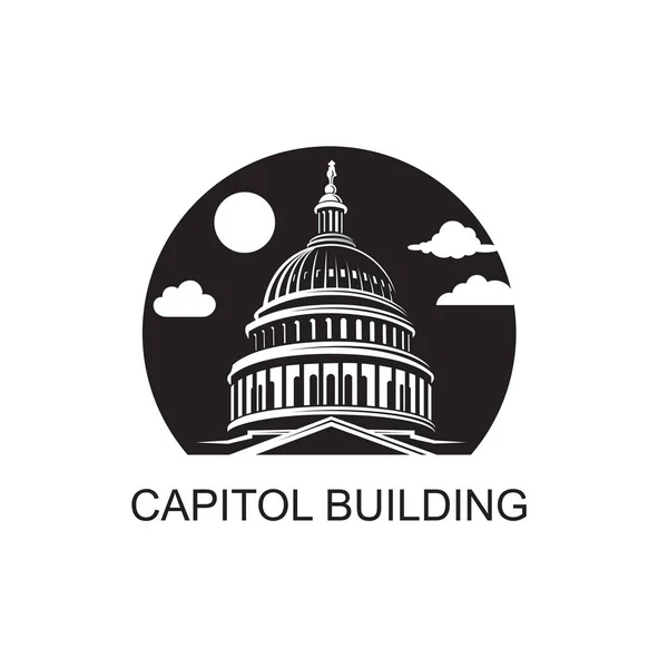 United States Capitol Building Ikonen Washington — Stock vektor