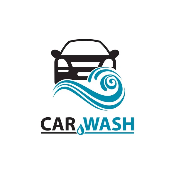 Εικονίδιο Υπηρεσία Πλυσίματος Αυτοκινήτων Που Απομονώνονται Λευκό Φόντο — Διανυσματικό Αρχείο