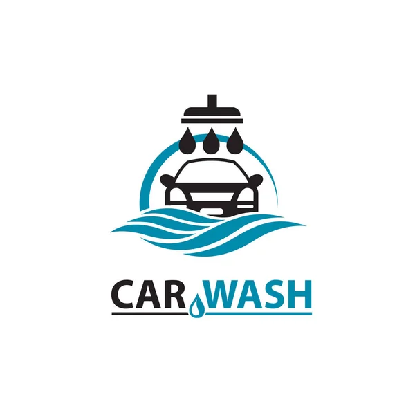 Car Wash Service Icon Isolated White Background — Stock Vector