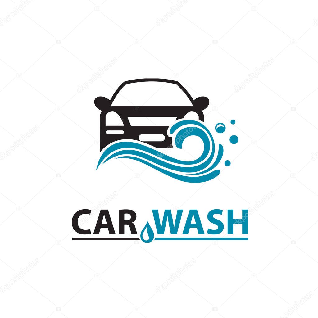 car wash service icon isolated on white background
