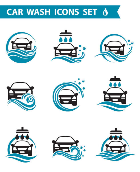 коллекция икон услуг автомойки
 