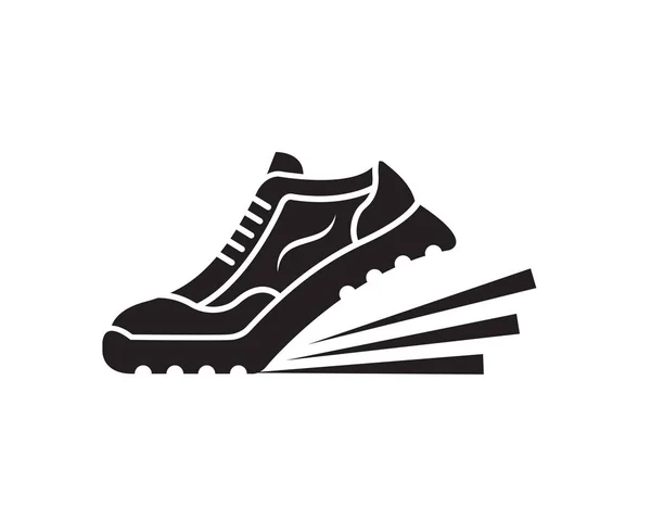 Acelerando Corrida Esporte Sapatilhas Sapato Ícone — Vetor de Stock