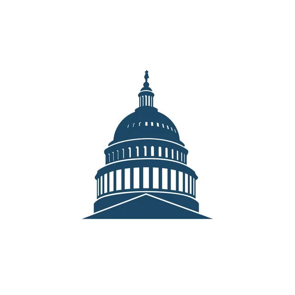 United States Capitol Building Icon Washington — Stock Vector