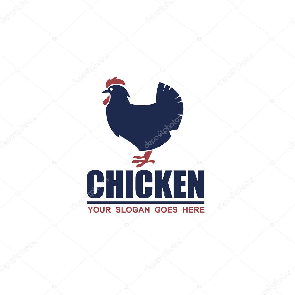 Chicken icon design isolated on white background