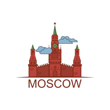 Kremlin kule Moskova kırmızı kare arması