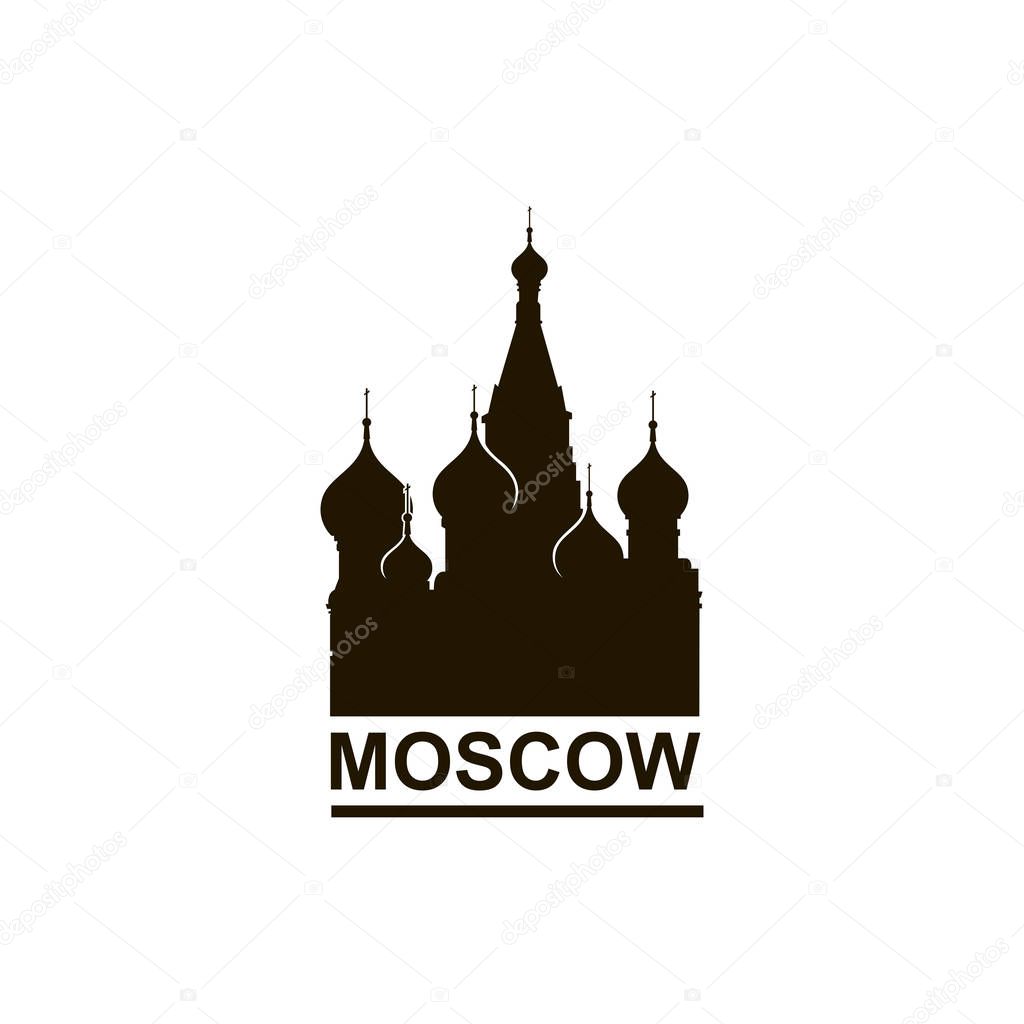 Illustration of Moscow Saint Basil Cathedral in Red square