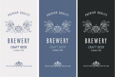 retro tarzı bira etiketlerinde topluluğu