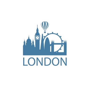Beyaz arka plan üzerinde izole Londra Simgesel Yapı gösteren resim