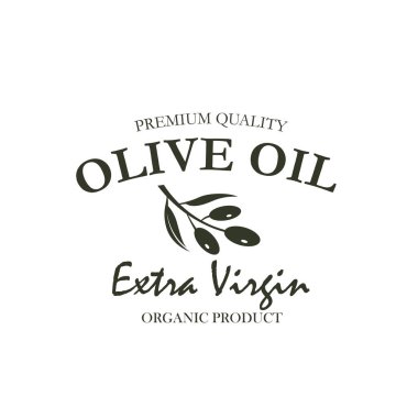 dekoratif zeytin ağacı ile sızma zeytinyağı için etiket