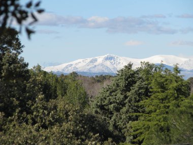 Madrid, peyzaj, dağlar mesafe