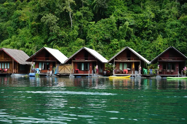 Tajlandia Dom Nad Jeziorem — Zdjęcie stockowe