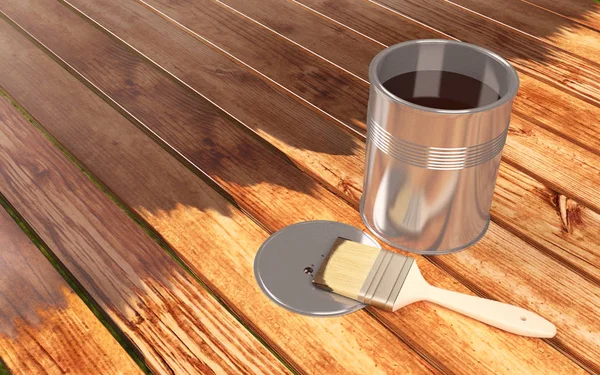 Ahşap vernik ve fırça can