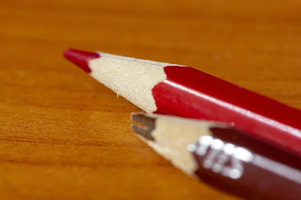 coloured pencil with broken lead