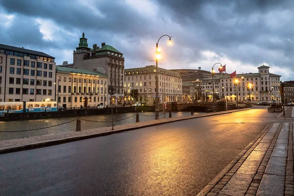 Orașul Göteborg Timpul Orelor Albastre — Fotografie, imagine de stoc