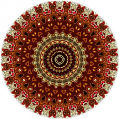 Renkli dijital sanat, oryantal model, geometrik doku, mistik motifi, arka plan, fantastik tasarım. 