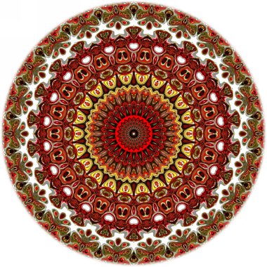 Renkli dijital sanat, oryantal model, geometrik doku, mistik motifi, arka plan, fantastik tasarım. 