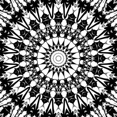 Renkli dijital sanat, oryantal model, geometrik doku, mistik motifi, arka plan, fantastik tasarım. 