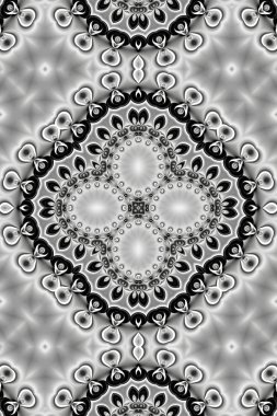 Renkli dijital sanat, oryantal model, geometrik doku, mistik motifi, arka plan, fantastik tasarım. 