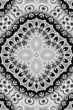 Renkli dijital sanat, oryantal model, geometrik doku, mistik motifi, arka plan, fantastik tasarım. 