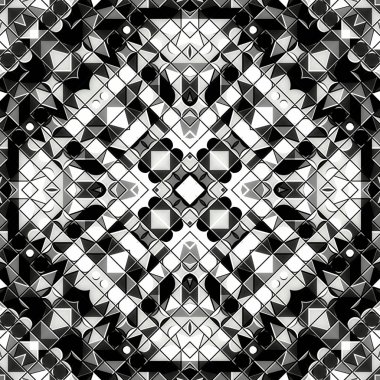 Renkli dijital sanat, oryantal model, geometrik doku, mistik motifi, arka plan, fantastik tasarım. 