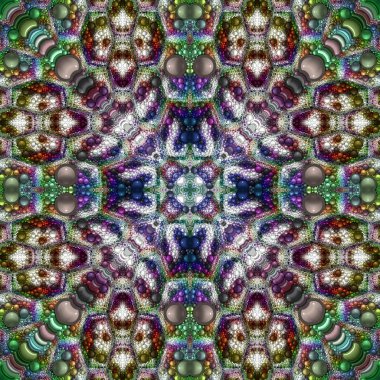 Renkli dijital sanat, oryantal model, geometrik doku, mistik motifi, arka plan, fantastik tasarım. 