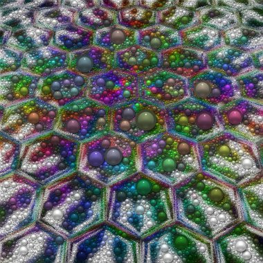 Renkli dijital sanat, oryantal model, geometrik doku, mistik motifi, arka plan, fantastik tasarım. 