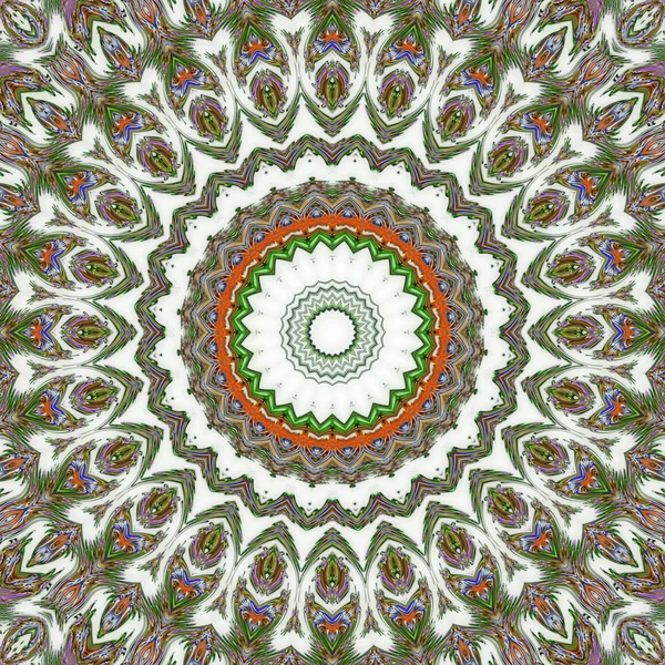 Arte Digital Colorida Padrão Oriental Textura Geométrica Motivo Místico Fundo — Fotografia de Stock