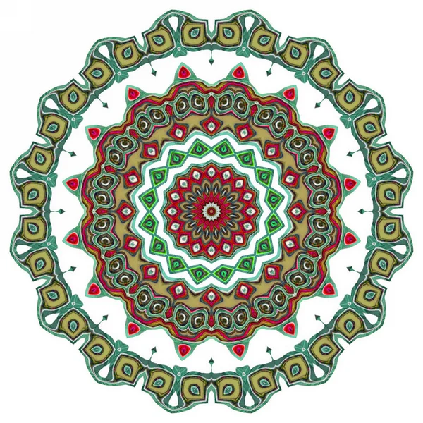 Renkli dijital sanat, oryantal model, geometrik doku, mistik motifi, arka plan, fantastik tasarım. 