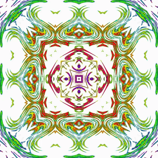 Renkli dijital sanat, oryantal model, geometrik doku, mistik motifi, arka plan, fantastik tasarım. 