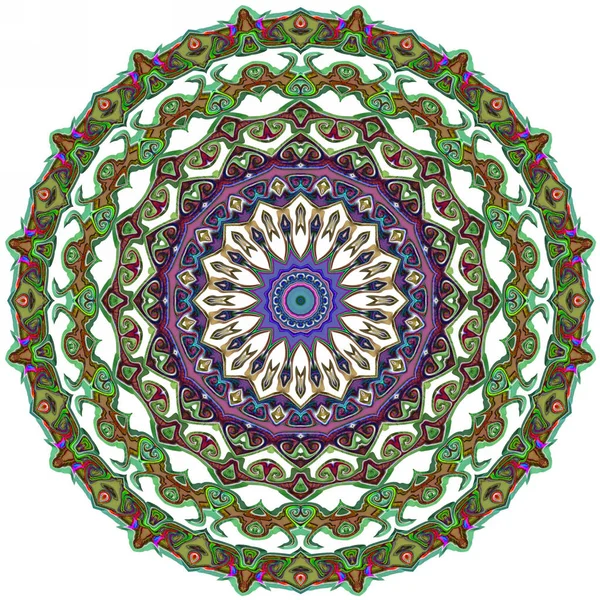 Renkli dijital sanat, oryantal model, geometrik doku, mistik motifi, arka plan, fantastik tasarım. 