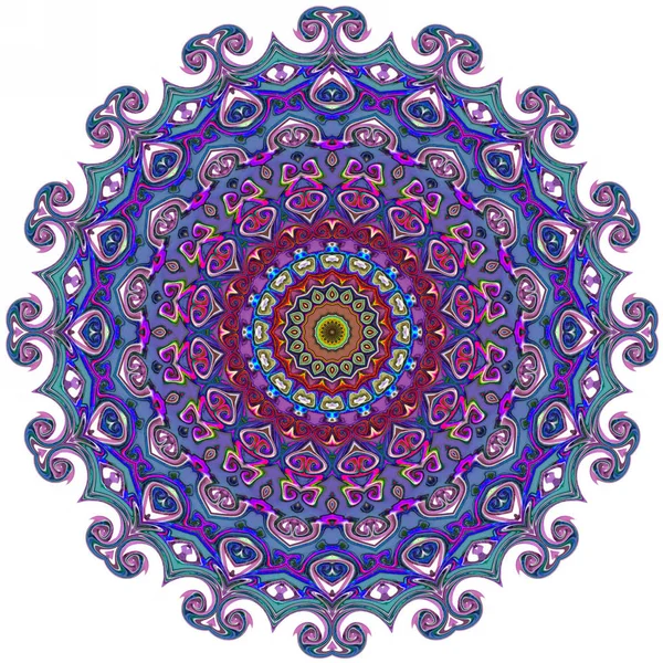 Renkli dijital sanat, oryantal model, geometrik doku, mistik motifi, arka plan, fantastik tasarım. 