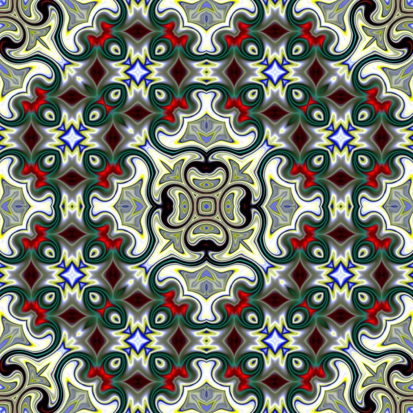 Renkli dijital sanat, oryantal model, geometrik doku, mistik motifi, arka plan, fantastik tasarım. 