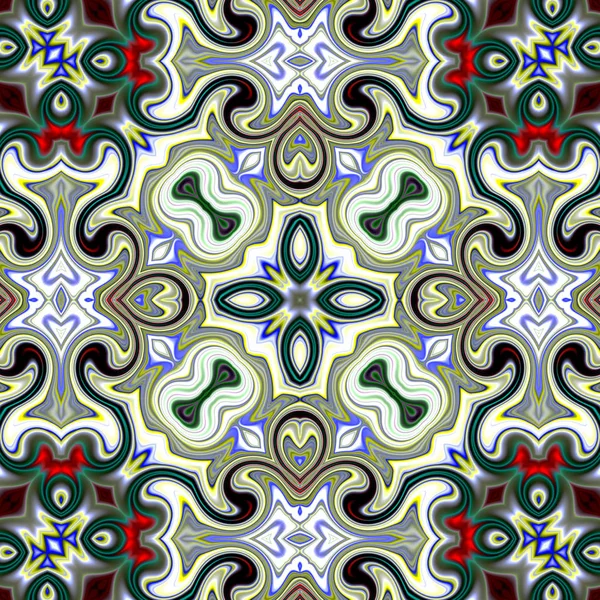 Renkli dijital sanat, oryantal model, geometrik doku, mistik motifi, arka plan, fantastik tasarım. 