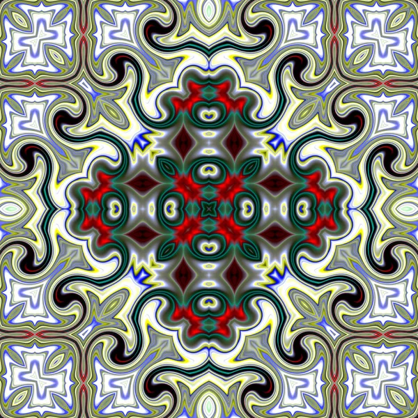 Renkli dijital sanat, oryantal model, geometrik doku, mistik motifi, arka plan, fantastik tasarım. 