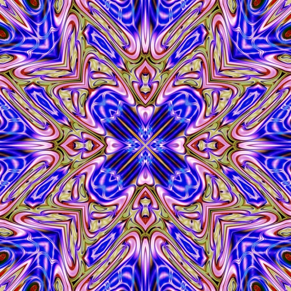 Renkli dijital sanat, oryantal model, geometrik doku, mistik motifi, arka plan, fantastik tasarım. 