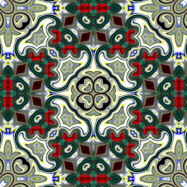 Renkli dijital sanat, oryantal model, geometrik doku, mistik motifi, arka plan, fantastik tasarım. 